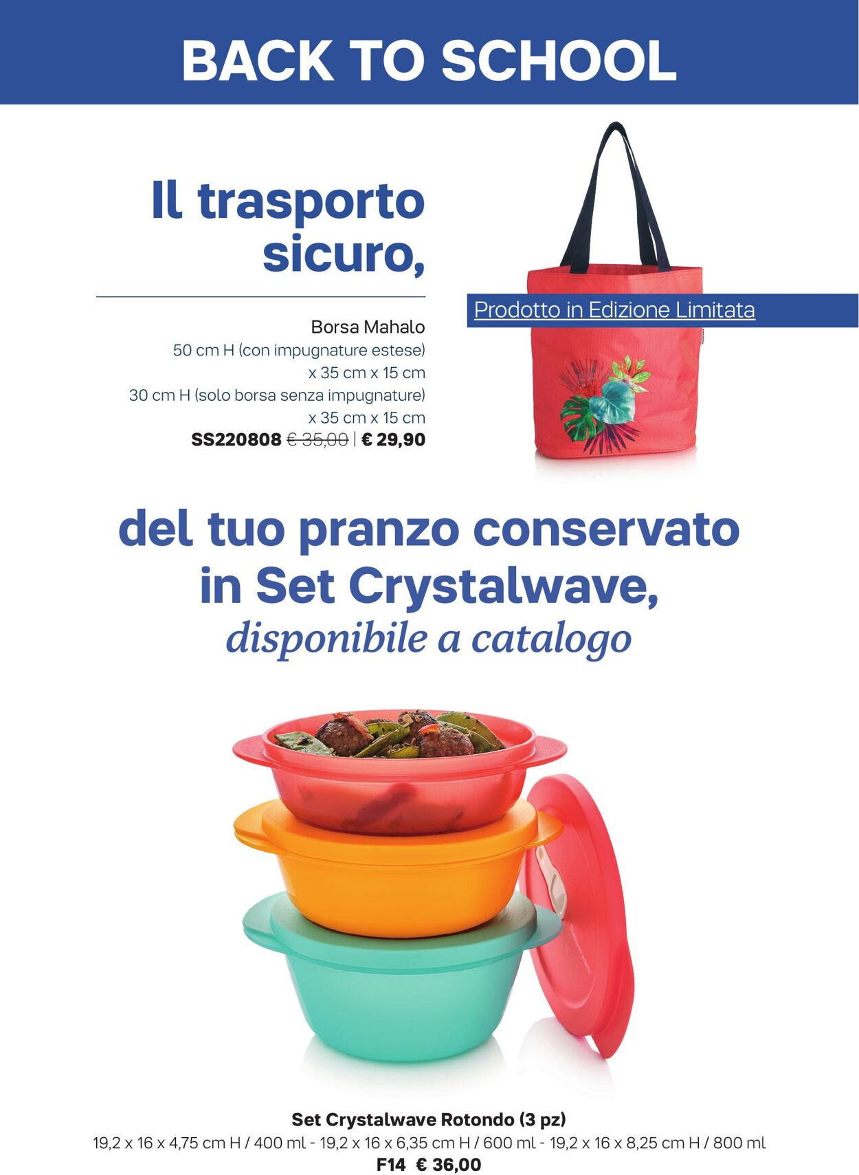 Volantino Tupperware 02.08.2022 - 29.08.2022