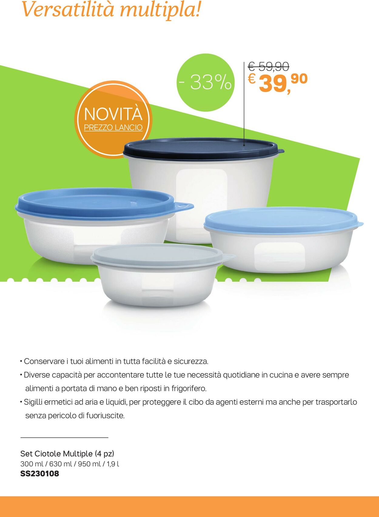 Volantino Tupperware 03.01.2023 - 06.02.2023