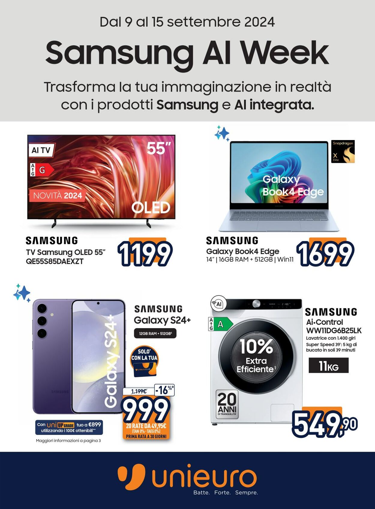 Volantino Unieuro 10.09.2024 - 15.09.2024