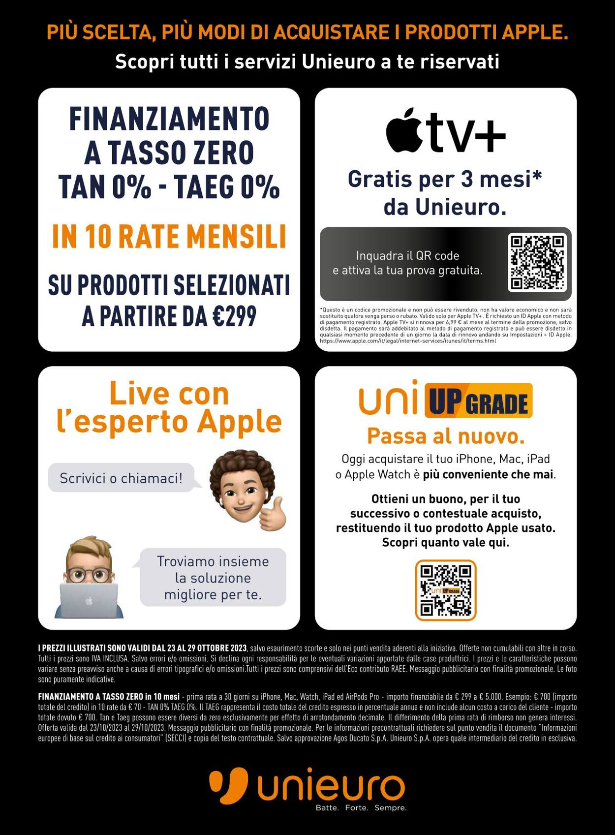 Volantino Unieuro 23.10.2023 - 29.10.2023