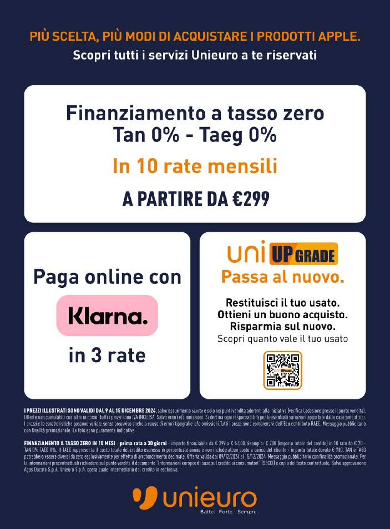 Volantino Unieuro 09.12.2024 - 15.12.2024