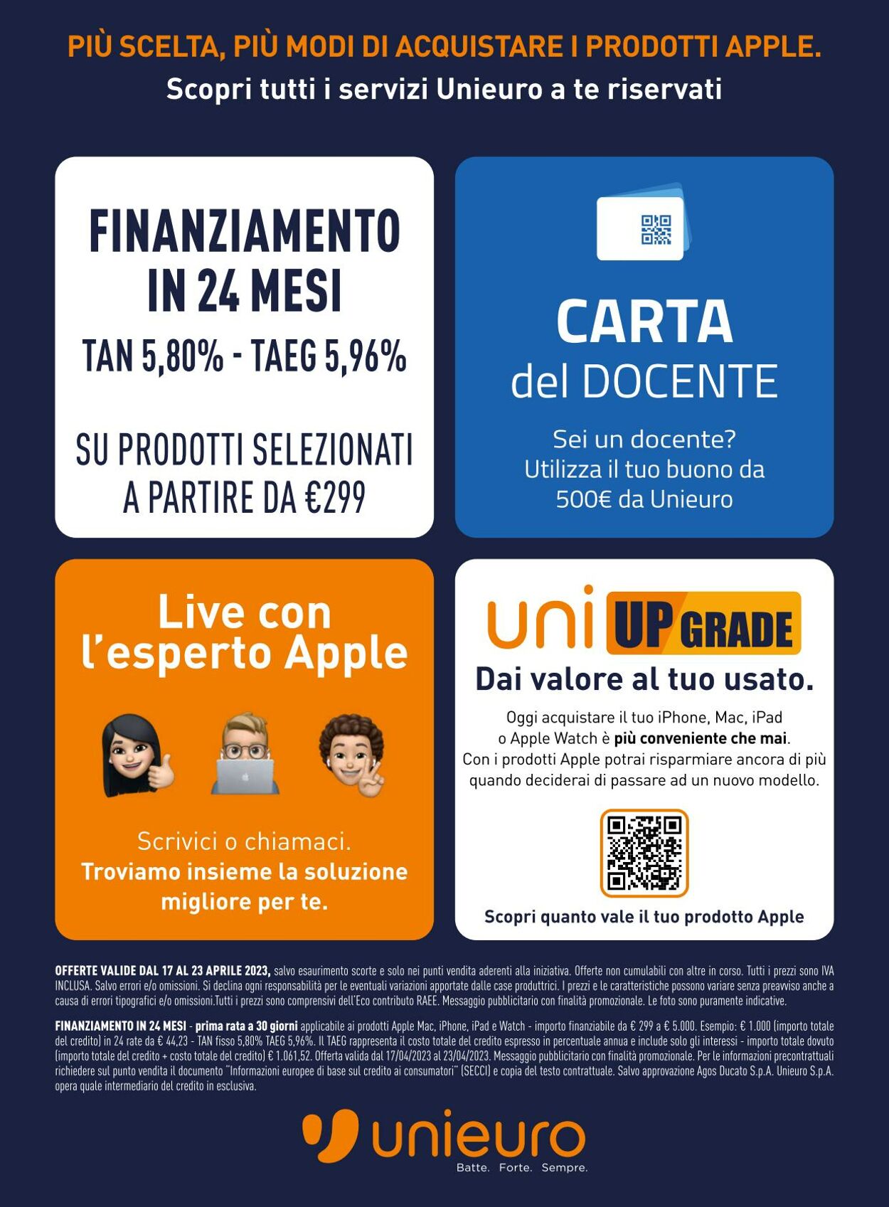 Volantino Unieuro 17.04.2023 - 23.04.2023