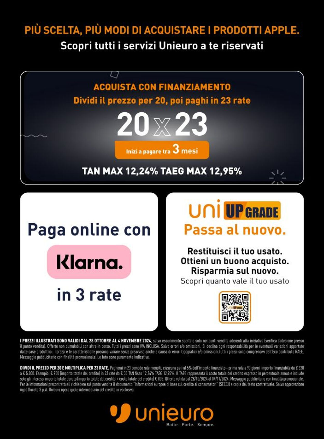 Volantino Unieuro 28.10.2024 - 04.11.2024