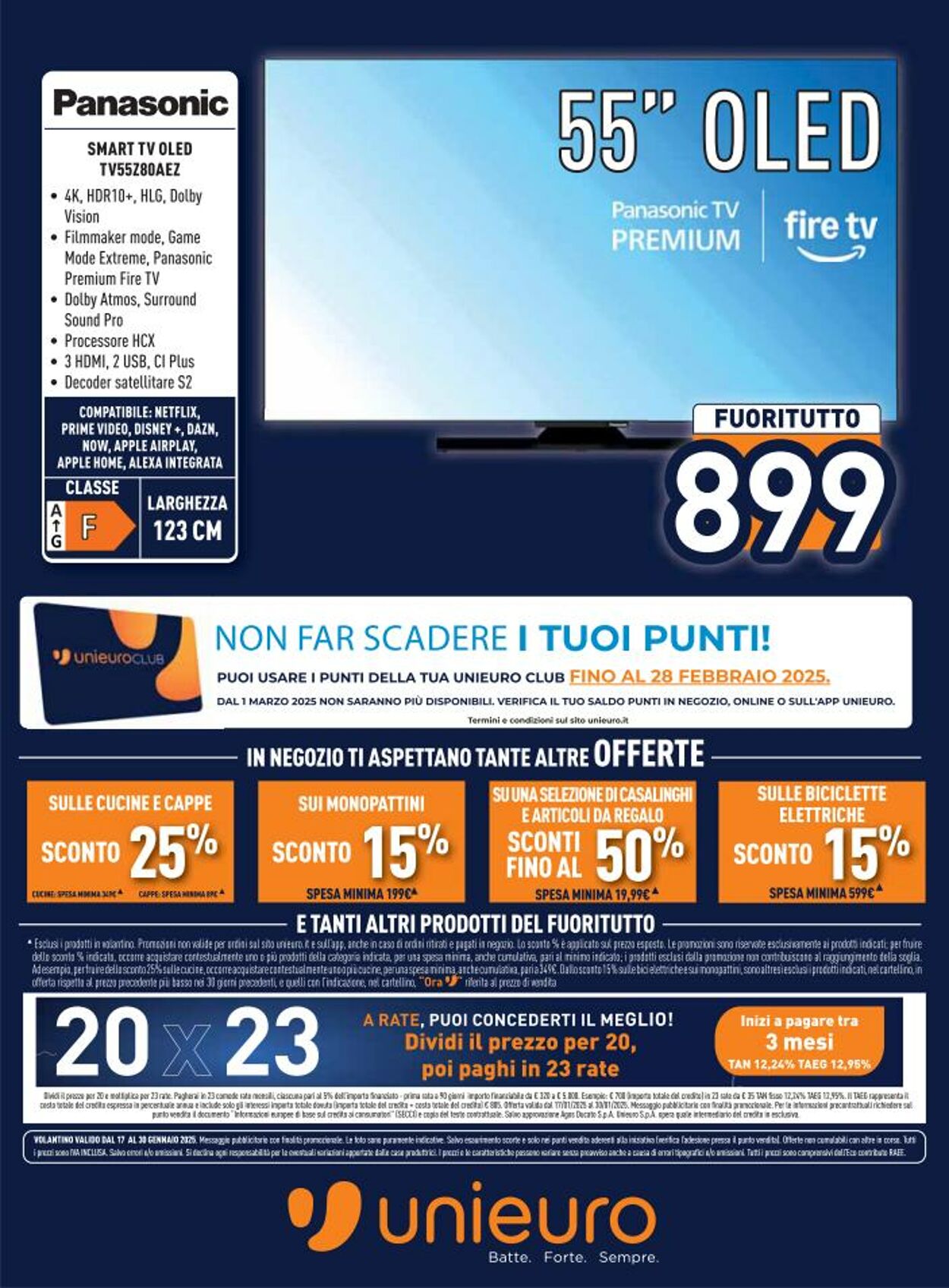 Volantino Unieuro 17.01.2025 - 30.01.2025