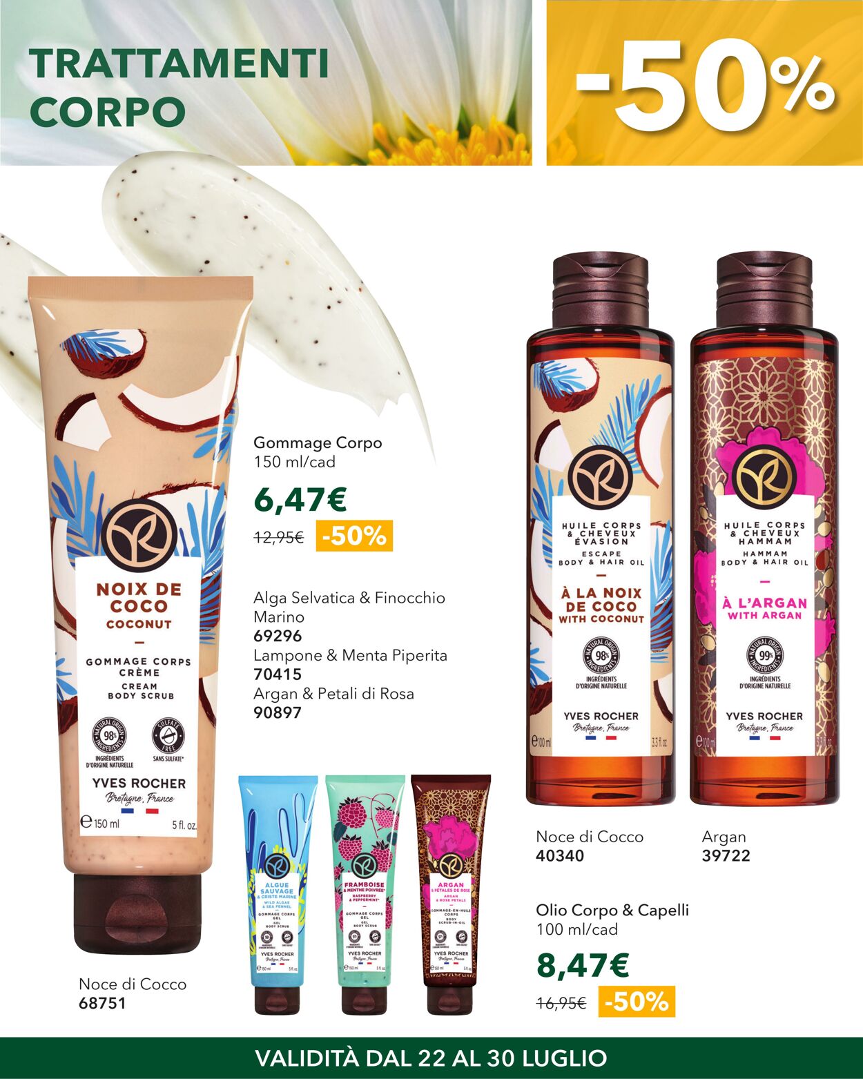 Volantino Yves Rocher 22.07.2025 - 30.07.2025