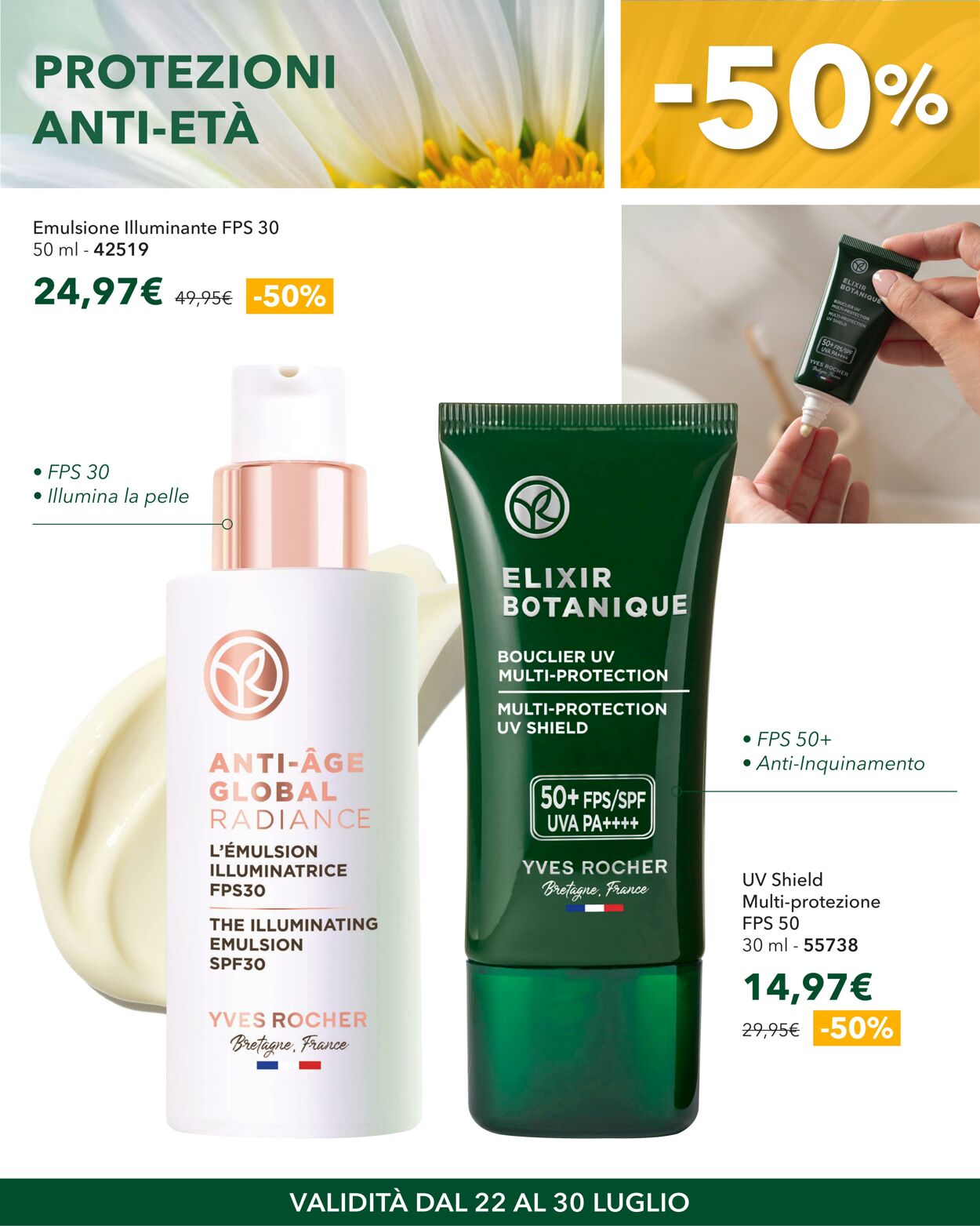Volantino Yves Rocher 22.07.2025 - 30.07.2025