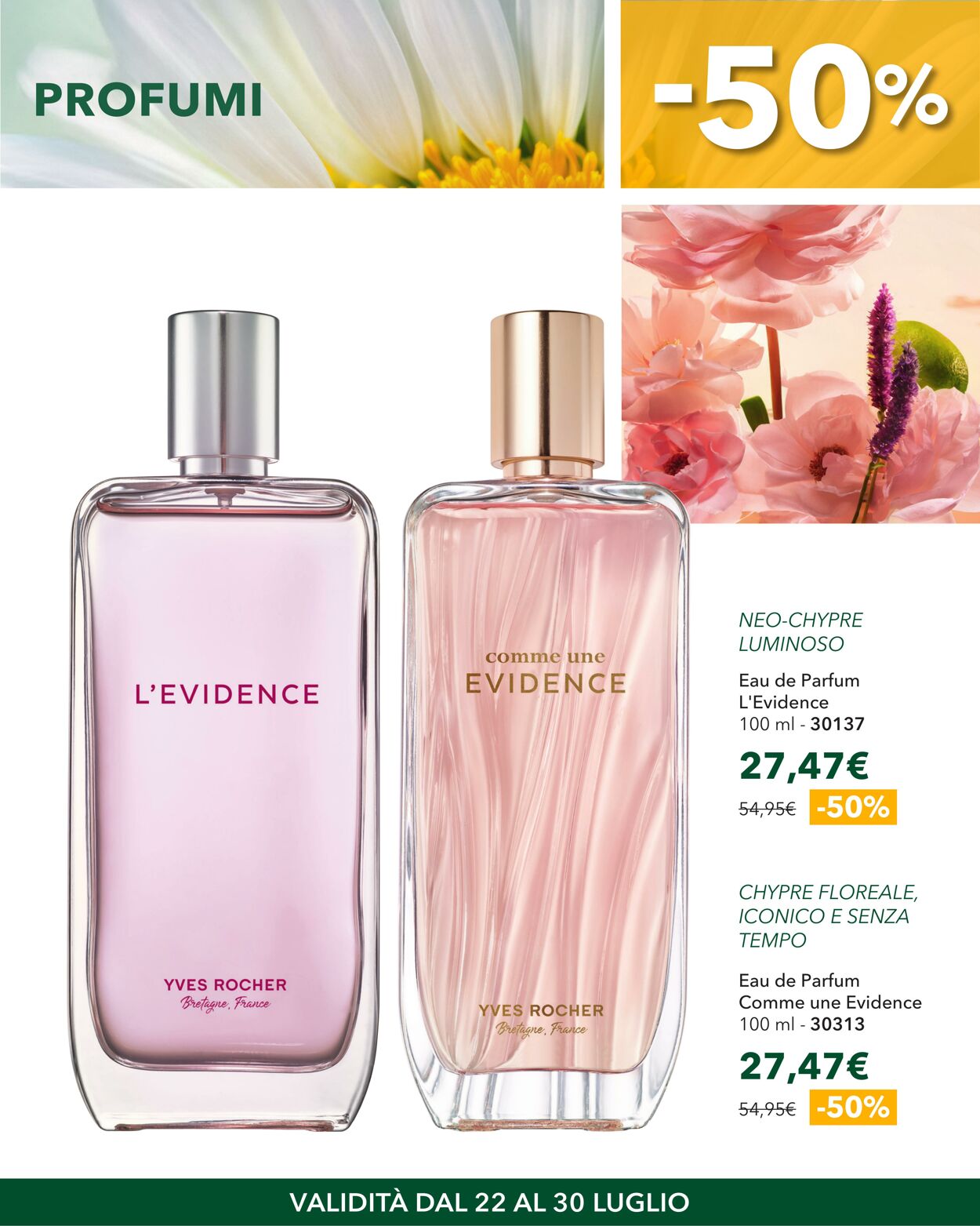Volantino Yves Rocher 22.07.2025 - 30.07.2025