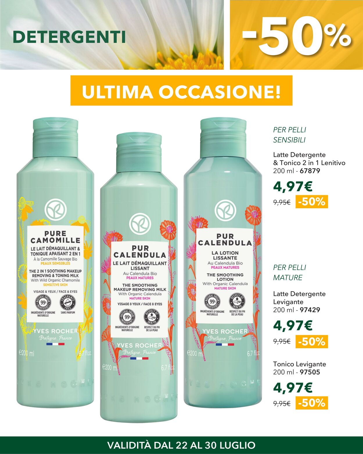 Volantino Yves Rocher 22.07.2025 - 30.07.2025
